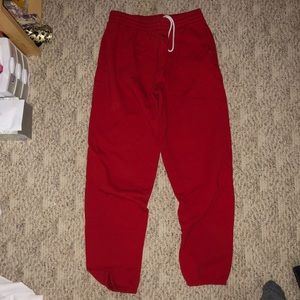 Red Sweatpants